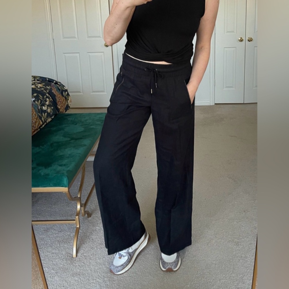 Athleta Cabo Wide Leg Linen Pant